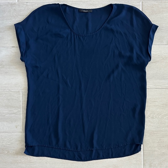 Tahari Tops - Tahari Navy Blue Blouse